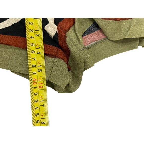 Zara Womens Shorts M Multicolor Floral High Rise Belted Paperbag 8662/160 NWT - Picture 12 of 13